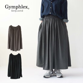 【SALE 30%OFF】Gymphlex [ジムフレックス] GATHERED EASY SKIRT [GY-F0043CHJ] ギャザー イージースカート・Aライン・ギャザースカート・上品な綺麗めスカート・LADY'S [2023AW]