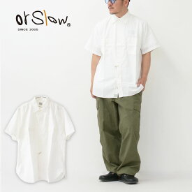 orslow [オアスロウ] SHORT SLEEVE WHITE CHAMBRAY WORK SHIRT [01-V8170-69] ショートスリーブホワイトシャンブレーワークシャツ・ワークシャツ・シャンブレーシャツ・半袖シャツ・MEN'S [2024SS]