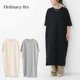 ordinary fits [オーディナリーフィッツ] SHOULDER DRESS [OF-C095] ショルダードレス・ワンピース・Tシャツワンピ・7分袖ワンピース・ロングワンピース・LADY'S [2024SS]