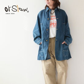 orslow [オアスロウ] W DENIM LOOSE FIT COVERALL [00-6141-95] デニムルーズフィットカバーオール・ジャケット・デニムジャケット・LADY'S [2024SS]