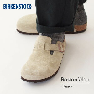 BIRKENSTOCK [�r���P���V���g�b�N���K�̔��X] Boston VL -Narrow- ���� [60463] �{�X�g�� �X�G�[�h���U�[�E�x���A�E�{�v�y���C�Y �i���[�^�C�v�zMEN'S/LADY'S [2026SS]