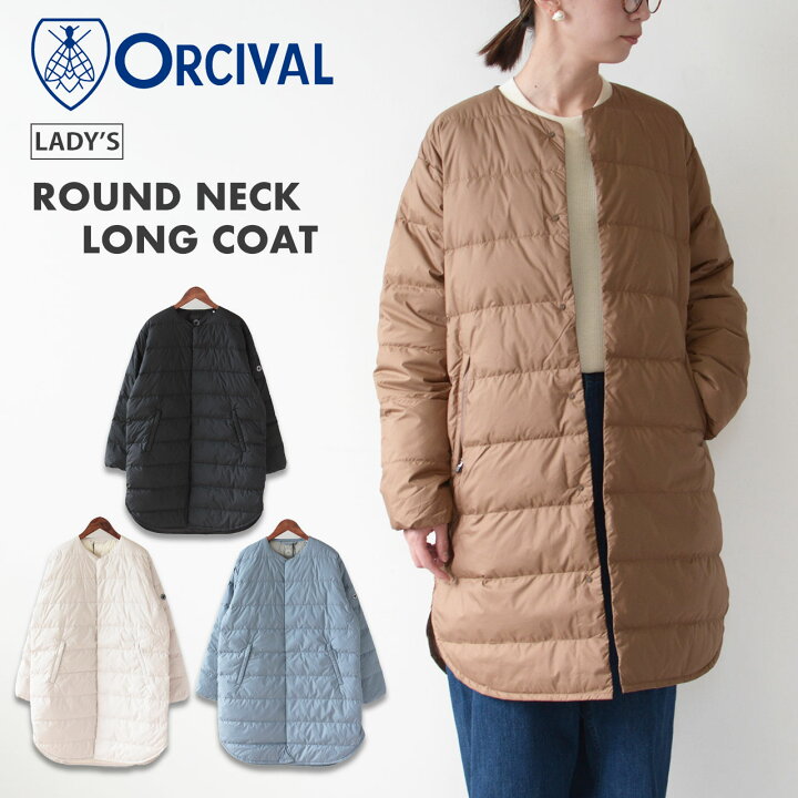 楽天市場】ORCIVAL [オーチバル・オーシバル] W ROUND NECK LONG COAT 