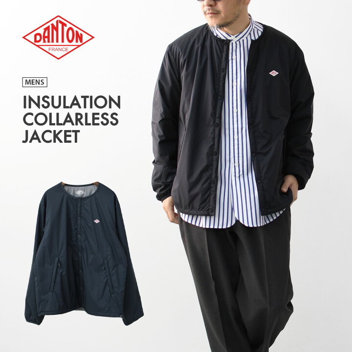 楽天市場】DANTON [ダントン] M INSULATION COLLARLESS JACKET [DT  