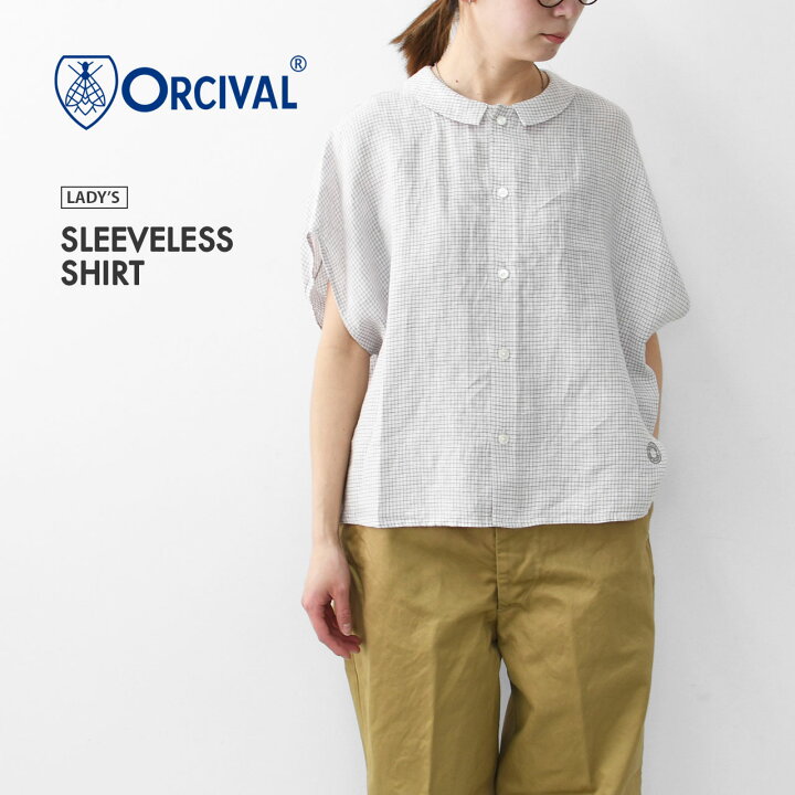 楽天市場】ORCIVAL[オーチバル・オーシバル] W SLEEVELESS SHIRT [OR 
