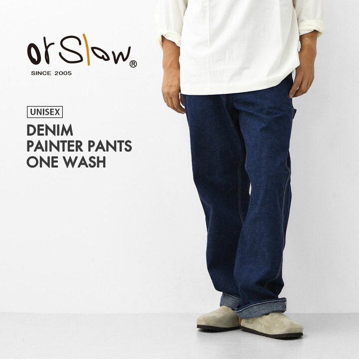 楽天市場】orslow [オアスロウ] DENIM PAINTER PANTS ONE WASH [01 
