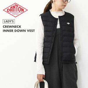 DANTON [_g] W CREWNECK INNER DOWN VEST [DT-A0002RRT] N[lbNCi[_ExXgECi[xXgEN[lbNEiCEAE^[ELADY'S [2025AW]