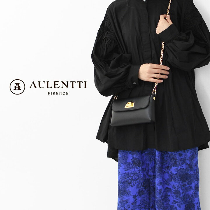 楽天市場】AULENTTI [オウレンティ] ゴールドチェーンショルダーバッグ 