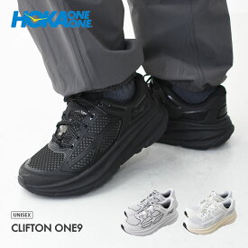 【SALE 40%OFF】HOKA ONE ONE [ホカオネオネ] U CLIFTON ONE9 [1155370] クリフトンワン9 ・トレイルランニング・マラソン・アウトドア・スニーカー・厚底・MEN'S/LADY'S [2025AW]