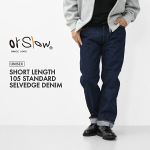orslow [�I�A�X���E] SHORT LENGTH 105 STANDARD SELVEDGE DENIM [01-1050SL-81] �V���[�g�����O�X 105 �X�^���_�[�h �Z���r�b�W �f�j�� �E�X�g���[�g�f�j���E�V���[�g�����O�X�W�[���Y�EMEN'S/LADY'S [2026AW]