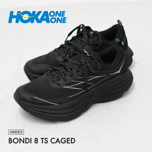 HOKA ONE ONE [�z�J�I�l�I�l] U BONDI 8 TS CAGED [1155391-bksv] �{���_�C 8 TS/BKSV�E �P�[�W�h�E�^�E���V���[�Y�E���[�h�����j���O�E �N�C�b�N���[�X�E����E�N�b�V�������EMEN'S / LADY'S [2026SS]