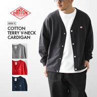 DANTON [ダントン] M COTTON TERRY V-NECK CARDIGAN [DT-C0406CIN] コットンテリーVネックカーディガン・…