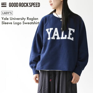 GOOD ROCK SPEED [�O�b�h���b�N�X�s�[�h] Yale University Raglan Sleeve Logo Sweatshirt [26YAL003W] ���O�����X���[�u���S�X�E�F�b�g�V���c�E���O�����X���[�u�E���S�X�E�F�b�g�ELADY'S [2026SS]