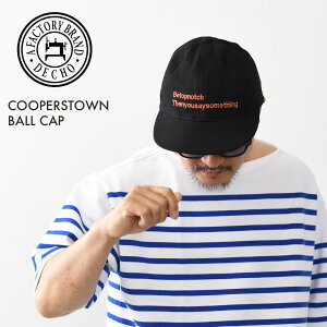 DECHO [�f�R�[] COOPERSTOWN BALL CAP[2-9sd26] �N�[�p�[�Y�^�E�� �{�[���L���b�v�E�{�[���L���b�v�E�I�[���h�X�^�C���E�L�����v�E�A�E�g�h�A�E���S�h�J�EMEN'S / LADY'S [2026SS]