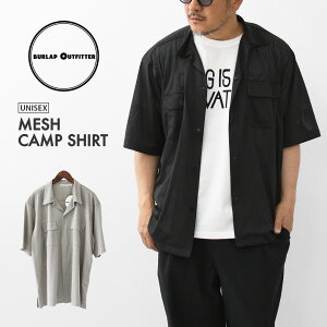 BURLAP OUTFITTER [�o�[���b�v�A�E�g�t�B�b�^�[] MESH CAMP SHIRT [BO040058] ���b�V���L�����v�V���c�E�����V���c�E���C�h�V���G�b�g�E�A�E�g�h�A�E�^�E�����[�X�E�L�����v�EMEN'S [2026SS]