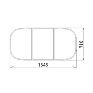 yRMBX011zLIXIL TOSTEM Ct^ g݃t^ 3g 710mm×1545mm