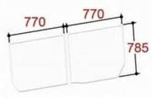 yYFK-1576B(12)LzLIXIL INAX Ct^ gt^ 2g L^Cv s785mm 770mm