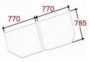 yYFK-1576B(11)LzLIXIL INAX Ct^ gt^ 2g L^Cv s785mm 770mm