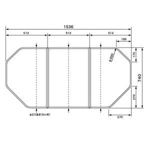 pi\jbN Panasonic Cӂ (ӂӂ tt^) gt^ 3g [{̌݁F10.0mm] i GKD74TN1M ×s 1536×740mm@ABS@x[W