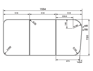 pi\jbN Panasonic Cӂ (ӂӂ tt^) Ct^3 fMg݃t^ {̌݁F21.5mm GKK74WKN6NKR 1554×720mm