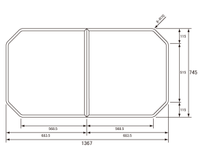 pi\jbN Panasonic Cӂ fMgt^ {̌ 22.0mm GVR1164UD (RSJ78HN1S) ×s 1367×745mm zCg