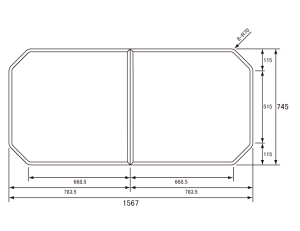 pi\jbN Panasonic Cӂ fMgt^ {̌ 22.0mm GVR1166UD (RSJ79HN1S) ×s 1567×745mm zCg
