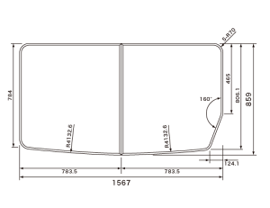 �p�i�\�j�b�N Panasonic ���C�ӂ� (�t���t�^) GVR1326 ���C�t�^ �g�݃t�^ ��×���s�� 1567×859mm �{�̌��� 4.3mm �z���C�g