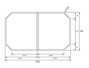 pi\jbN Panasonic Cӂ fMgt^ {̌ 22.0mm GVR1163UD (RSJ75HN1S) ×s 1267×745mm zCg