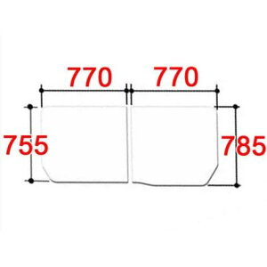 yYFK-1576B(10)L-D4zLIXIL INAX Ct^ ^ێgt^ 2g L^Cv 785mm×770mm×755mm@YFK-1576B(10)L-D2̌pi