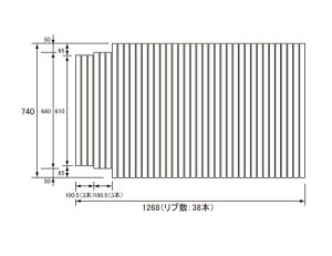 pi\jbN Panasonic(dH iVi) Cӂ(ӂӂ tt^) ӂ GA1403JM 740×1268mm (u:38{)