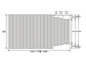 pi\jbN Panasonic(dH iVi) Cӂ(ӂӂ tt^) ӂ GA1605AM 800×1469mm (u:44{)