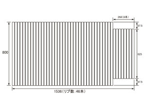 pi\jbN Panasonic(dH iVi) Cӂ(ӂӂ tt^) ӂ GA1607C 800×1536mm (u:46{)