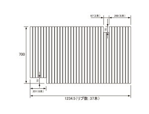 pi\jbN Panasonic(dH iVi) Cӂ(ӂӂ tt^) ӂ GD60415 700×1234.5mm (u:37{)
