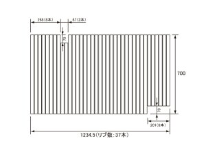 pi\jbN Panasonic(dH iVi) Cӂ(ӂӂ tt^) ӂ GD60416 700×1234.5mm (u:37{)