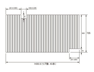 pi\jbN Panasonic(dH iVi) Cӂ(ӂӂ tt^) ӂ GD60418 735×1435.5mm (u:43{)