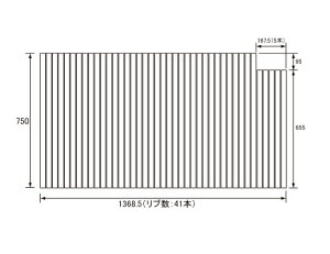 pi\jbN Panasonic(dH iVi) Cӂ(ӂӂ tt^) ӂ GD60472N 750×1368.5mm (u:41{)