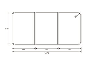 pi\jbN Panasonic(dH iVi) Cӂ(ӂӂ tt^) g݂ӂ GK91F04SC (GK91F04S̑֕i) 710×1476mm