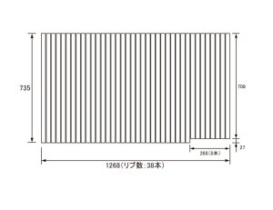 pi\jbN Panasonic(dH iVi) Cӂ(ӂӂ tt^) ӂ GKRX72MF5S1R (֕i GKRX72MF5S1RC) 735×1268mm (u:38{)