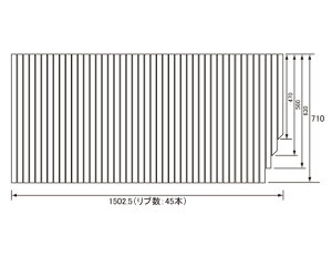 pi\jbN Panasonic(dH iVi) Cӂ(ӂӂ tt^) ӂ GKRX74MF7K2R (֕iGKRX74MF7K2RC) 710×1502.5mm (u:45{)