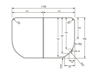 pi\jbN Panasonic(dH iVi) Cӂ(ӂӂ tt^) g݂ӂ GKU71WKN1KK 745×1158mm