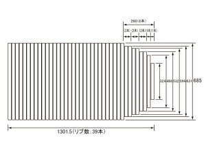 pi\jbN Panasonic(dH iVi) Cӂ(ӂӂ tt^) ӂ RL91052 685×1301.5mm (u:39{)