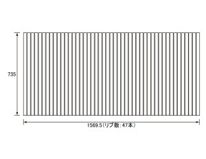 pi\jbN Panasonic(dH iVi) Cӂ(ӂӂ tt^) ӂ RL96029C (RL96029̑֕i) 735×1569.5mm (u:47{)