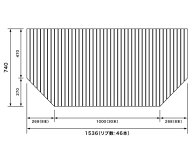パナソニック Panasonic(松下電工 ナショナル) 風呂ふた(ふろふた フロフタ) 巻きふた RLA74MN1M 740×15…
