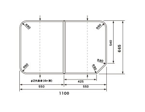 pi\jbN Panasonic(dH iVi) Cӂ(ӂӂ tt^) g݂ӂ RLFK71KF1KKC (RLFK71KF1KK̑֕i) 665×1100mm
