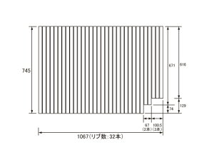 pi\jbN Panasonic(dH iVi) Cӂ(ӂӂ tt^) ӂ RSW73MN1K2XR 745×1067mm (u:32{)