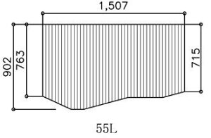 Ĉӂ gNX (}n) 55L yiԁz BFPFTAA100A1 t^ }nVXeoXp Cӂ ӂ y@z 1507.5mm ×900mm