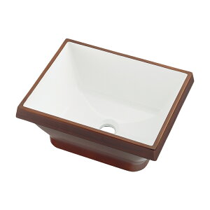 【493-145-DW】カクダイ 角型手洗器 ココナッツ KAKUDAI (代替品 493-265-DW でお届け)