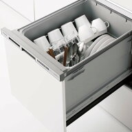ZWPM45M21KDS-E クリナップ ラクエラ プルオープン食器洗い乾燥機 シルバー 扉面材タイプ 【メーカー直送…