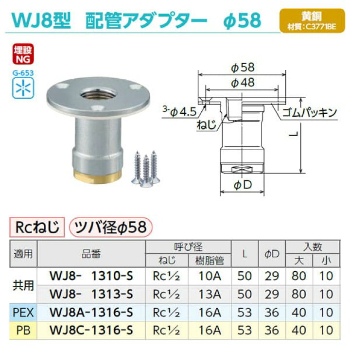 楽天市場】【WJ8-1313-S】オンダ製作所 ダブルロックジョイント WJ8型  