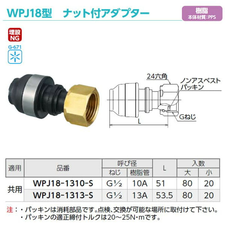 楽天市場】【WPJ18-1313-S】オンダ製作所 ダブルロックジョイント 