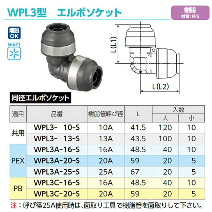 楽天市場】【WPL3-10-S】オンダ製作所 ダブルロックジョイント WPL3型 